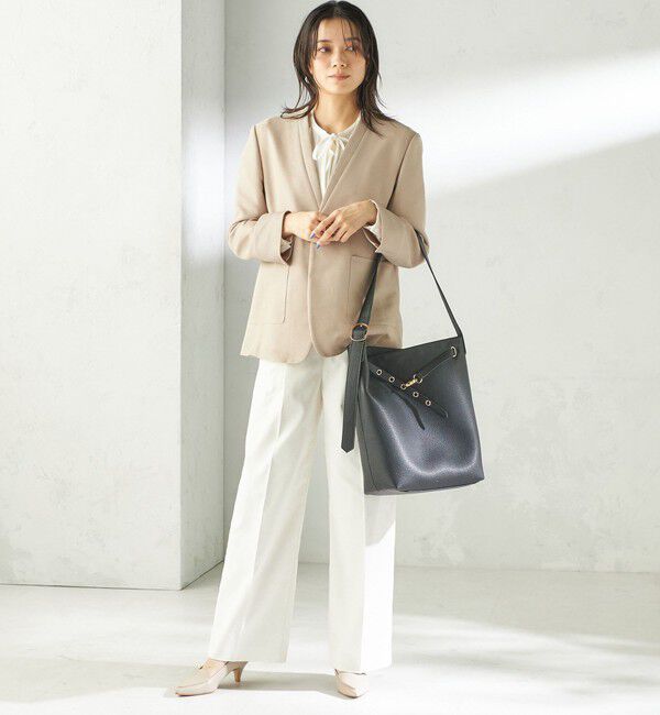 SHIPS for women「《予約》【WEB限定】ハトメ ベルト ワンショルダー バッグ M」|トートバッグ|