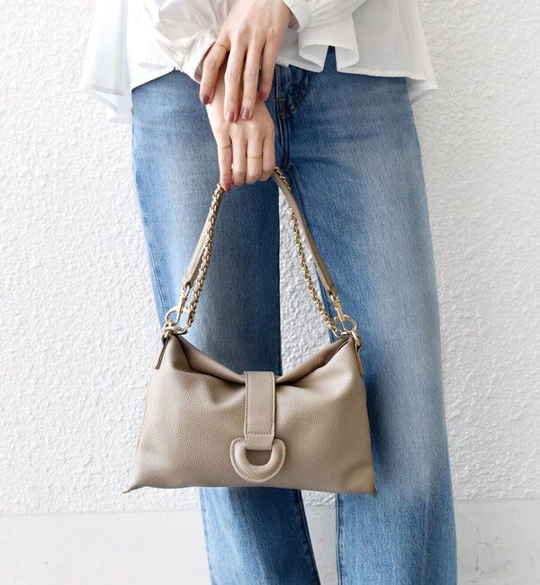 SHIPS for women「《予約》【WEB限定】フラップ デザイン バッグ」|ハンドバッグ|ベージュ