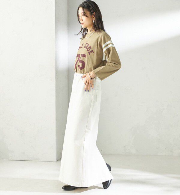 SHIPS for women「《予約》NINE CASE:〈洗濯機可能〉デニム スカート」|スカート|