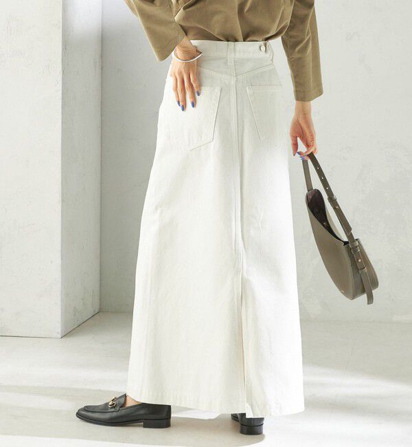 SHIPS for women「《予約》NINE CASE:〈洗濯機可能〉デニム スカート」|スカート|