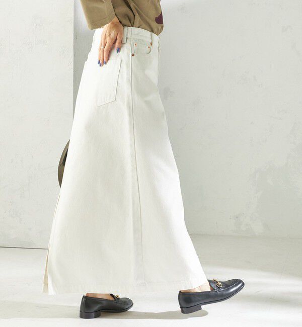 SHIPS for women「《予約》NINE CASE:〈洗濯機可能〉デニム スカート」|スカート|