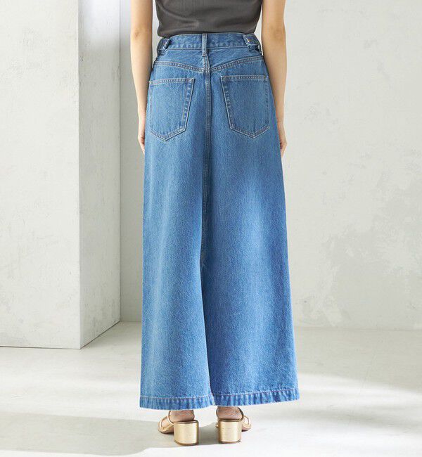 SHIPS for women「《予約》NINE CASE:〈洗濯機可能〉デニム スカート」|スカート|