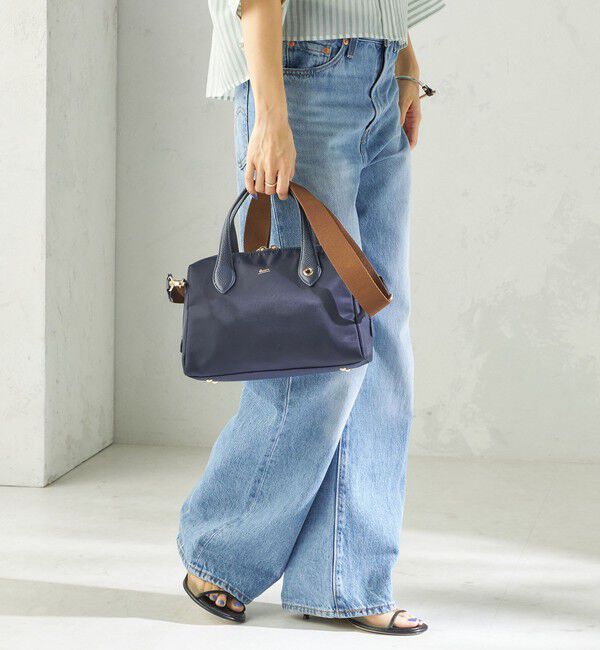 SHIPS for women「《予約》BEAURE: ナイロン スクエア テープ ボストン」|ボストンバッグ|