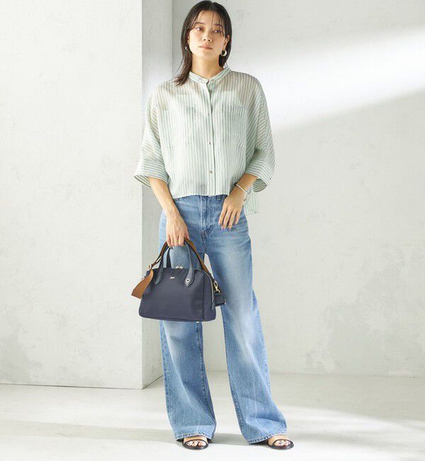 SHIPS for women「《予約》BEAURE: ナイロン スクエア テープ ボストン」|ボストンバッグ|