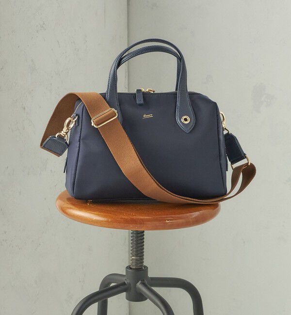 SHIPS for women「《予約》BEAURE: ナイロン スクエア テープ ボストン」|ボストンバッグ|