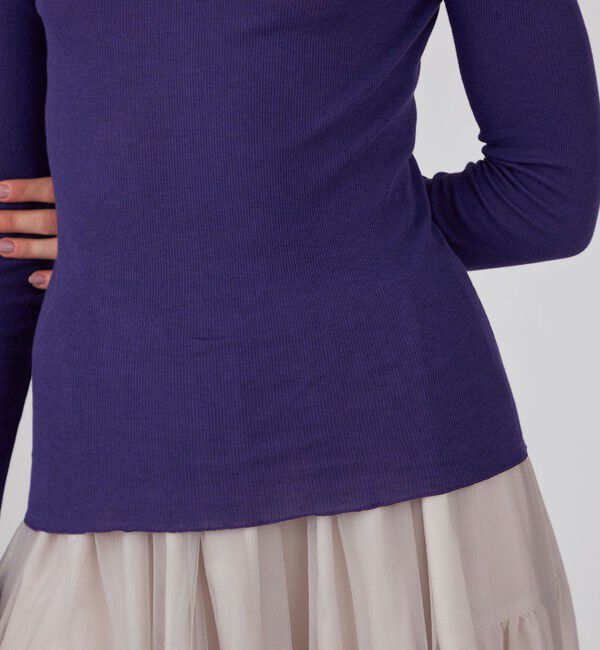 Ballsey「コットンシルクリブ タートルネックプルオーバー」|Tシャツ・カットソー|