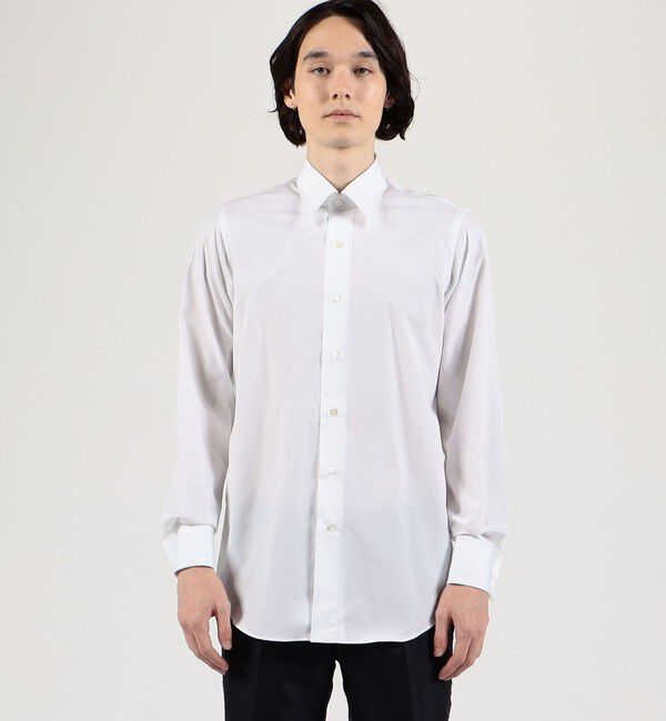 TOMORROWLAND MENS「120/2スーピマコットンブロード レギュラーカラーダブルカフスシャツ」|シャツ・ブラウス|