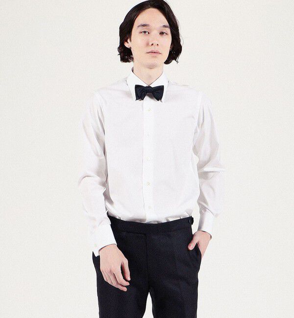 TOMORROWLAND MENS「120/2スーピマコットンブロード レギュラーカラーダブルカフスシャツ」|シャツ・ブラウス|