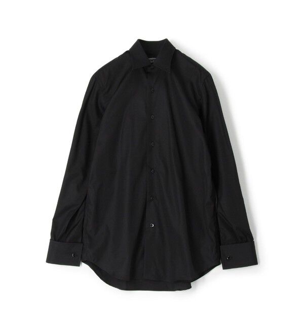 TOMORROWLAND MENS「120/2スーピマコットンブロード レギュラーカラーダブルカフスシャツ」|シャツ・ブラウス|19 ブラック