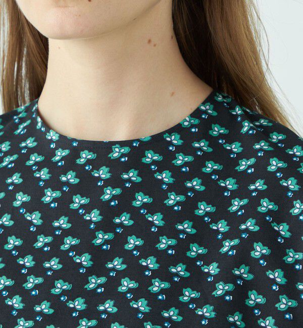 SOULEIADO「コットンプリント ペプラムブラウス」|シャツ・ブラウス|