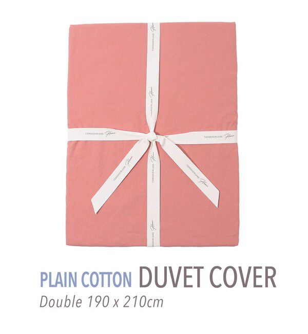 TOMORROWLAND HOME「プレーンコットン 掛布団カバー（ダブル）」|その他|47 ピンク