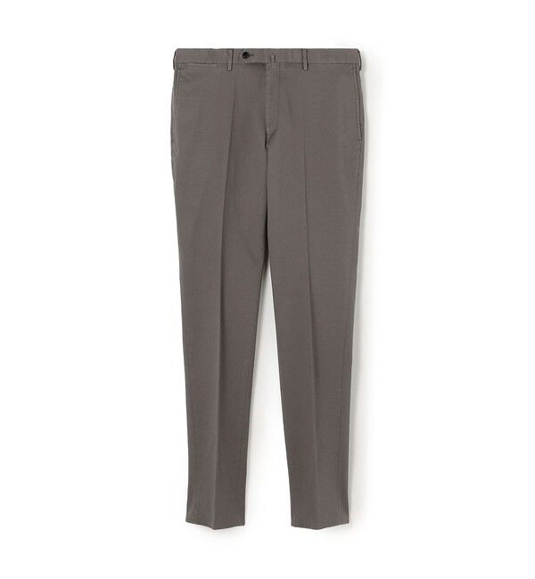 TOMORROWLAND MENS「コットンピケ スリムストレートパンツ」|チノ|17 チャコールグレー