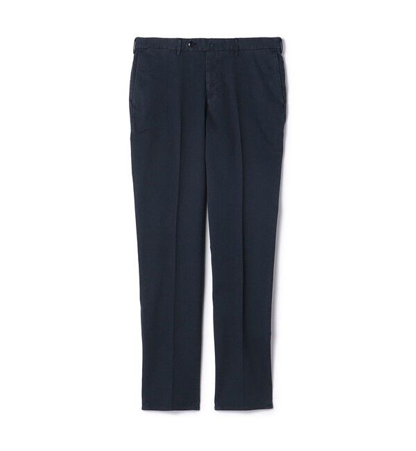TOMORROWLAND MENS「コットンピケ スリムストレートパンツ」|チノ|69 ネイビー