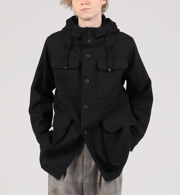 TOMORROWLAND MENS「コットンウール マウンテンパーカー」|ブルゾン・スタジャン|