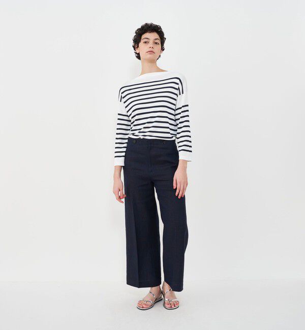 GALERIE VIE「ヴィスコースボーダー プルオーバー」|ニット・セーター|