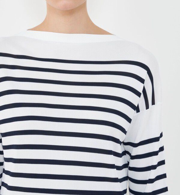 GALERIE VIE「ヴィスコースボーダー プルオーバー」|ニット・セーター|