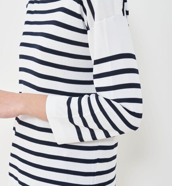 GALERIE VIE「ヴィスコースボーダー プルオーバー」|ニット・セーター|