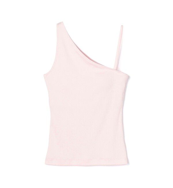DES PRES「スモールライトリブ ワンショルダータンクトップ」|タンクトップ|31 ライトピンク