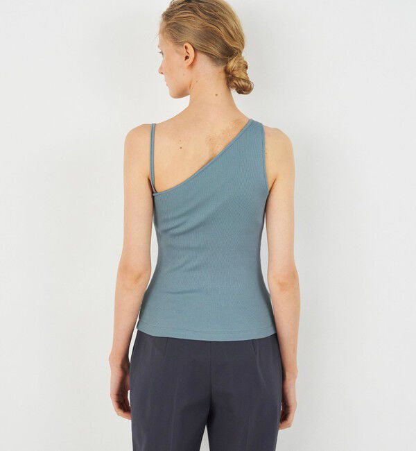 DES PRES「スモールライトリブ ワンショルダータンクトップ」|タンクトップ|