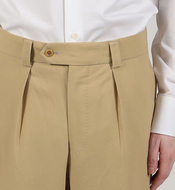 TOMORROWLAND MENS「60/2コットン イン1プリーツスラックス」|スラックス|