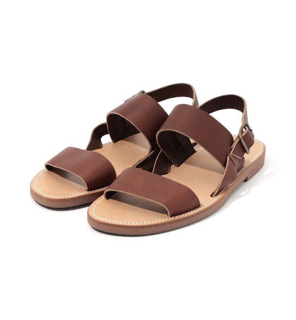 TOMORROWLAND GOODS「LA BOTTE GARDIANE レザー ストラップサンダル」|サンダル|47 ブラウン