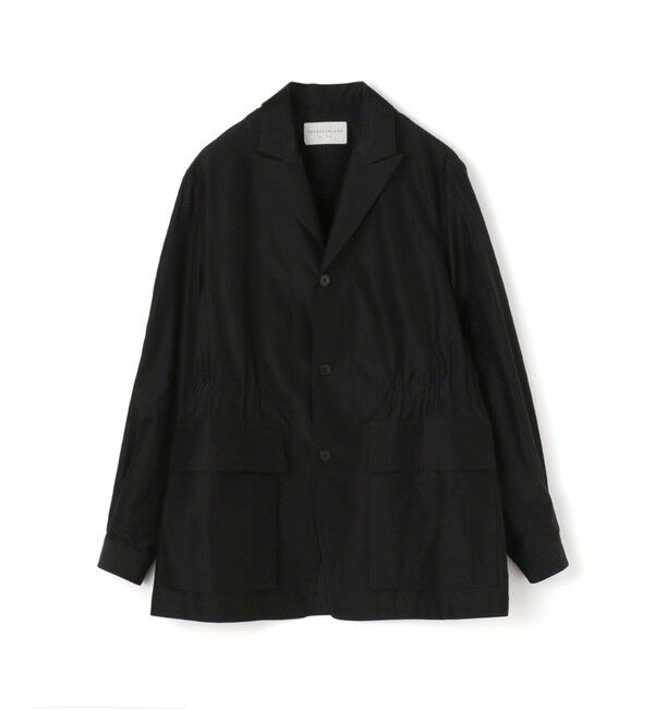 TOMORROWLAND MENS「ブラタクシルク ピークドラペルブルゾン」|ブルゾン・スタジャン|19 ブラック