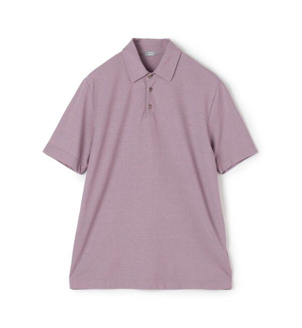 TOMORROWLAND BUYING WEAR「ZANONE オーガニックアイスコットン スリムフィットポロシャツ」|ポロシャツ|73 ライトパープル