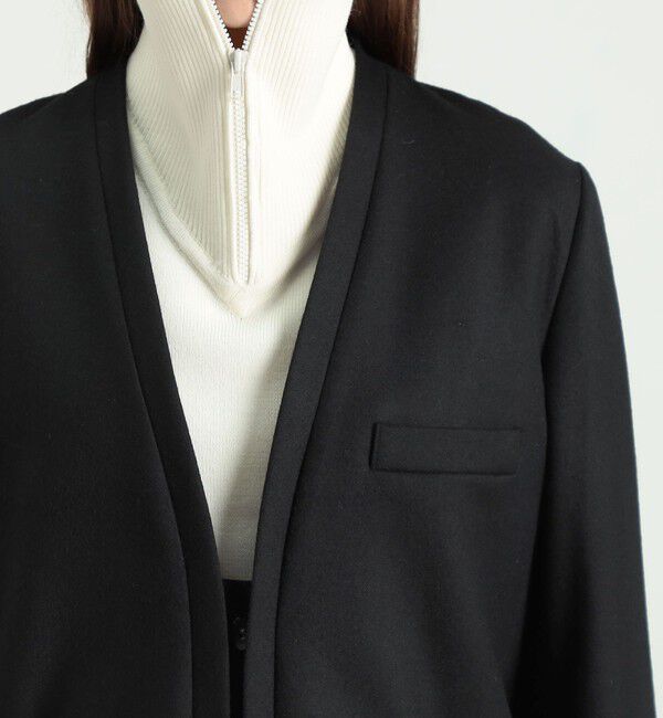 BACCA「ウールサキソニー ノーカラージャケット」|ノーカラージャケット|