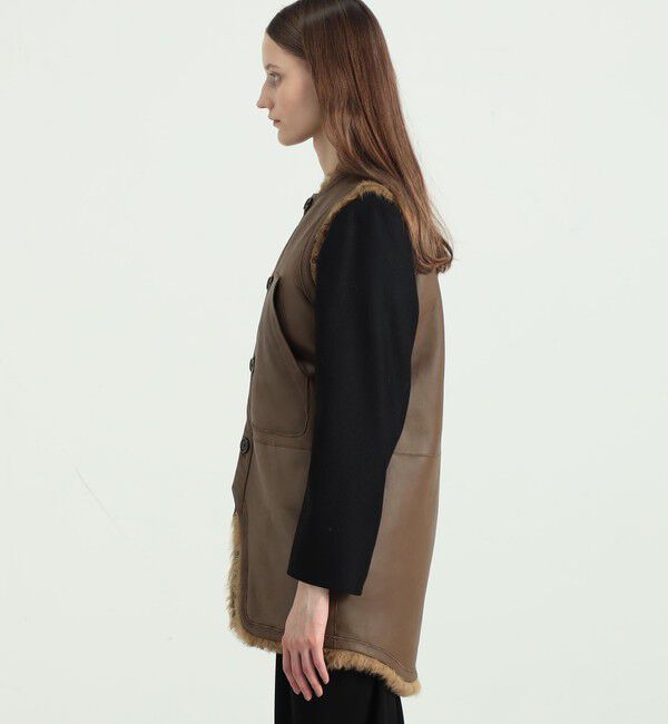 BACCA「ムートンボア 2WAYミドルベスト」|ダウンベスト・ベスト|