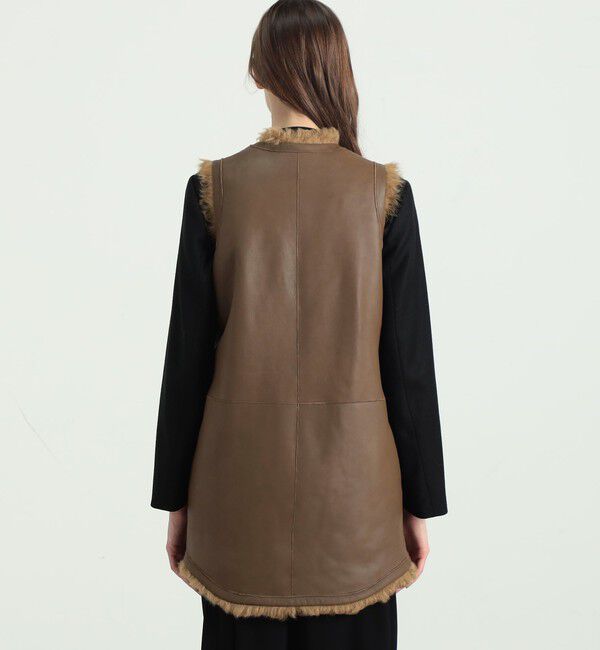 BACCA「ムートンボア 2WAYミドルベスト」|ダウンベスト・ベスト|