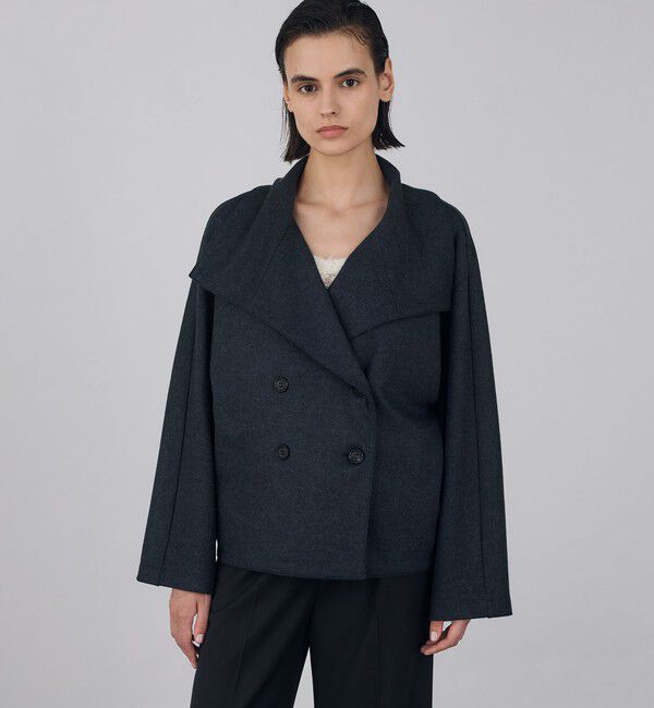 DES PRES「ニットコンビネーション ビッグカラージャケット」|その他|