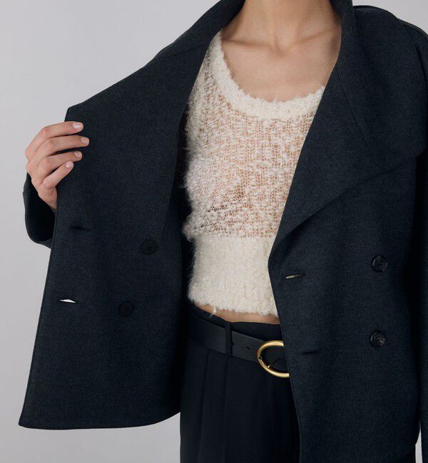 DES PRES「ニットコンビネーション ビッグカラージャケット」|その他|