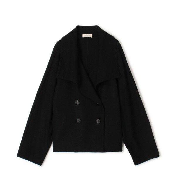 DES PRES「ニットコンビネーション ビッグカラージャケット」|その他|19 ブラック