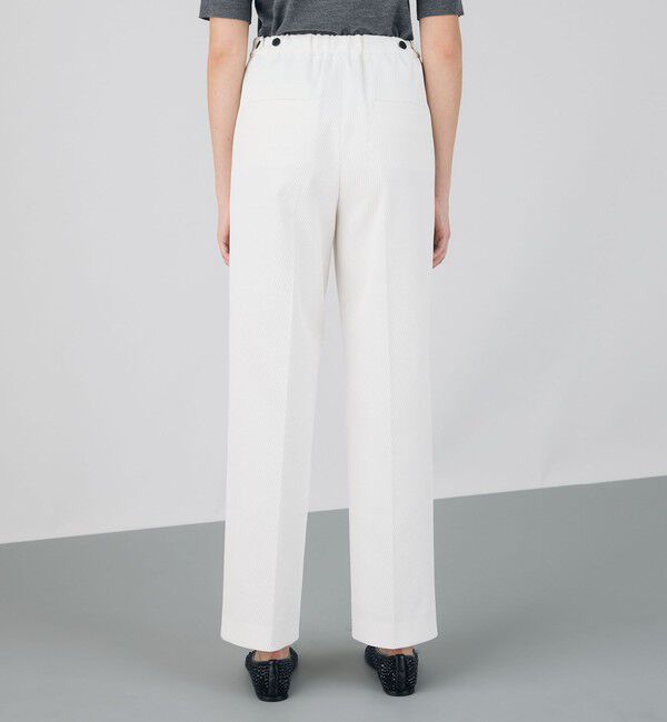 DES PRES「ツイルジャカード セミワイドパンツ」|スラックス|