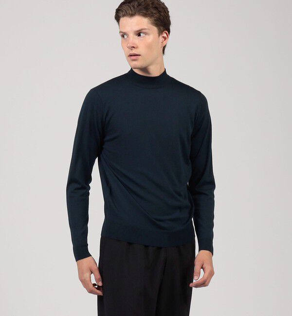 TOMORROWLAND BUYING WEAR「JOHN SMEDLEY 30G MODERN FIT ウール モックネックプルオーバー KILDAY」|ニット・セーター|