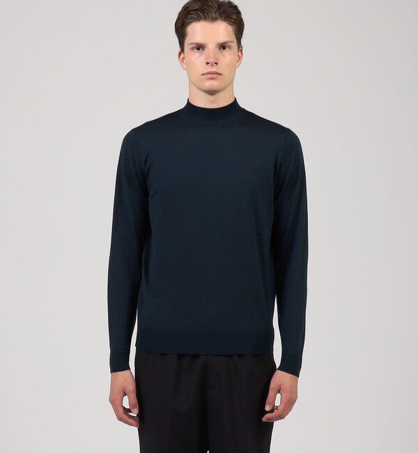 TOMORROWLAND BUYING WEAR「JOHN SMEDLEY 30G MODERN FIT ウール モックネックプルオーバー KILDAY」|ニット・セーター|