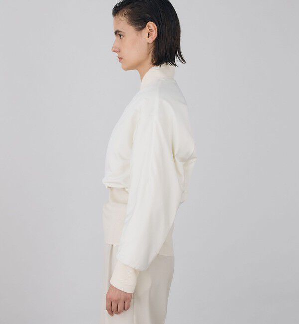 DES PRES「ポリエステルスムースダブルクロス クロップドブルゾン」|ブルゾン・スタジャン|