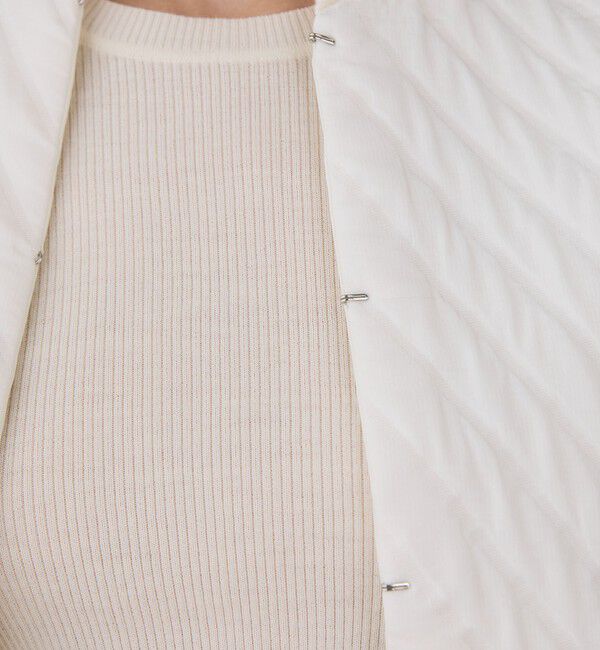 DES PRES「ポリエステルスムースダブルクロス クロップドブルゾン」|ブルゾン・スタジャン|