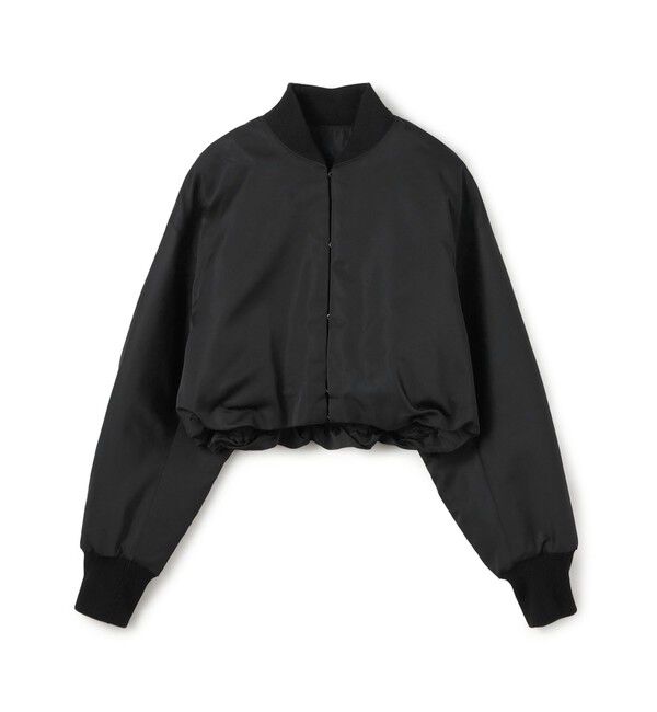 DES PRES「ポリエステルスムースダブルクロス クロップドブルゾン」|ブルゾン・スタジャン|19 ブラック