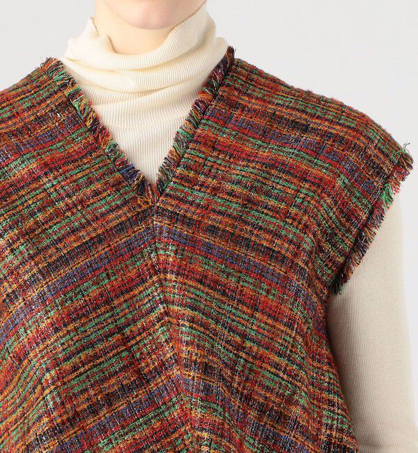 MACPHEE「マルチスパーク Vネックベスト」|シャツ・ブラウス|