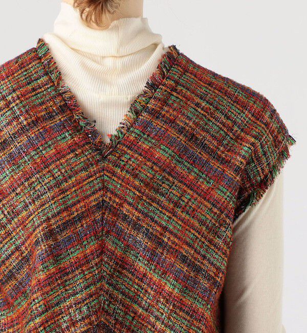 MACPHEE「マルチスパーク Vネックベスト」|シャツ・ブラウス|