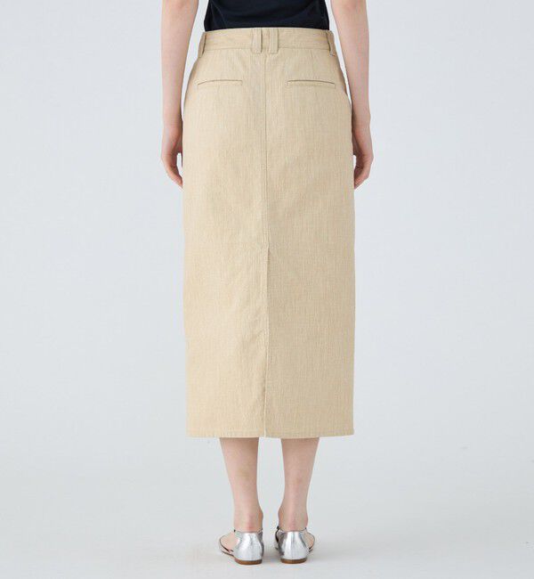 MACPHEE「ダブルサイドピグメント Iラインロングスカート」|スカート|