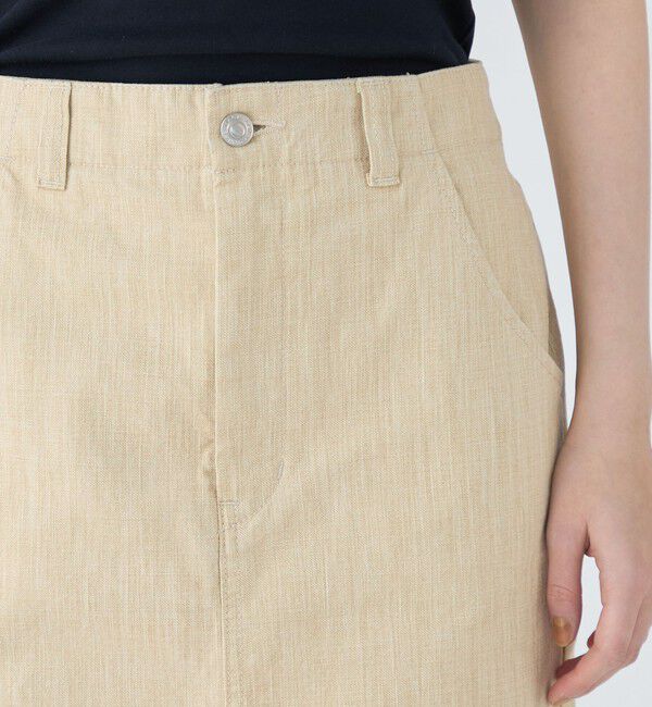 MACPHEE「ダブルサイドピグメント Iラインロングスカート」|スカート|