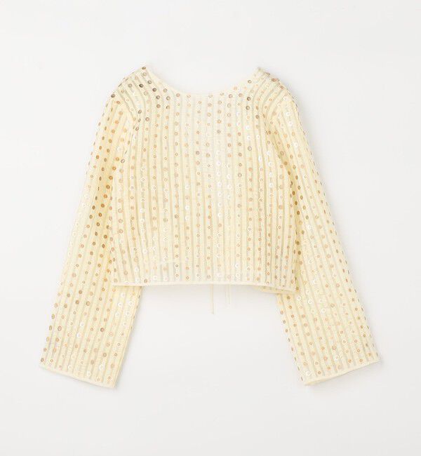 MACPHEE「ストライプスパンコール 2-WAYブラウス」|シャツ・ブラウス|