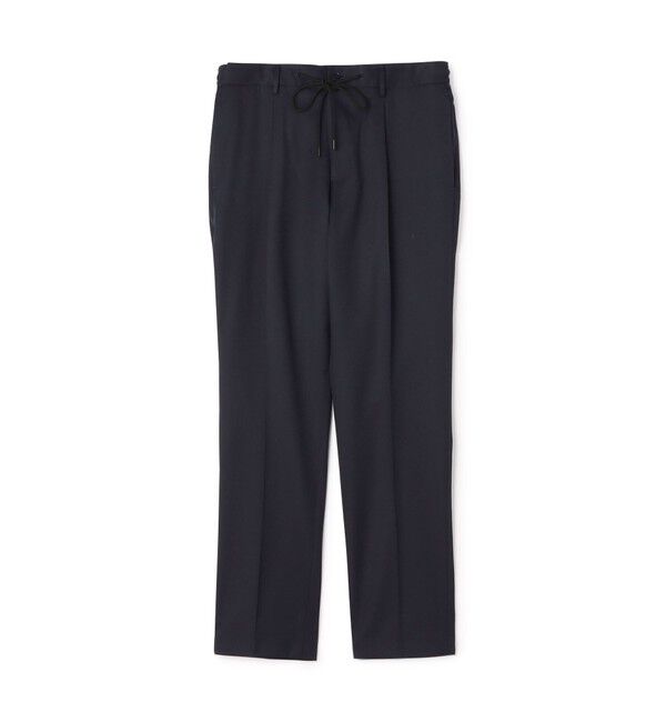 TOMORROWLAND MENS「ウールポリエステル 1プリーツ イージースラックス V.B.CANONICO」|スラックス|69 ネイビー