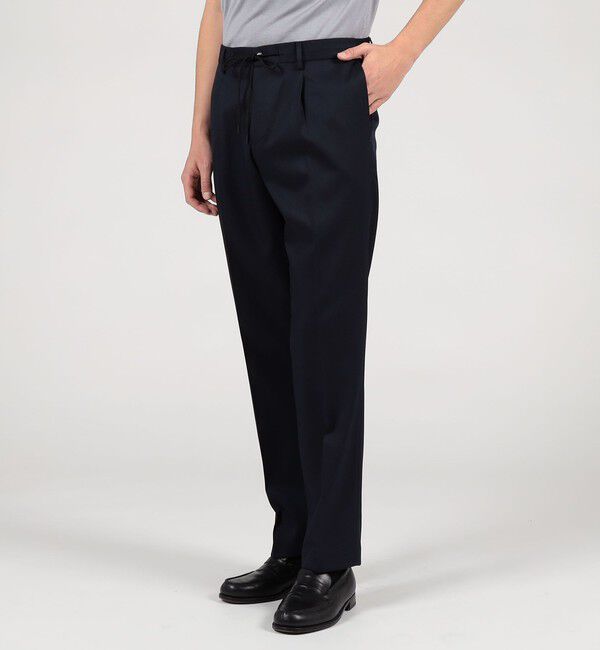 TOMORROWLAND MENS「ウールポリエステル 1プリーツ イージースラックス V.B.CANONICO」|スラックス|