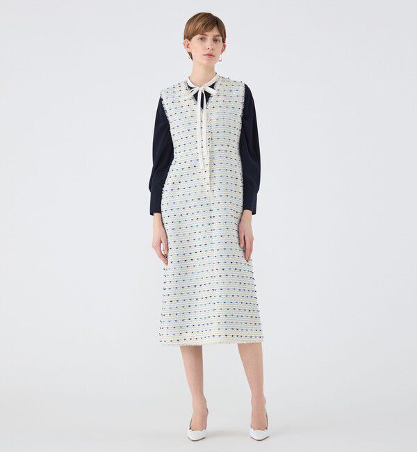 Ballsey「Blueberry Vネックジャンパースカート」|ジャンパースカート|