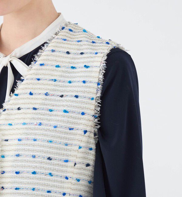 Ballsey「Blueberry Vネックジャンパースカート」|ジャンパースカート|