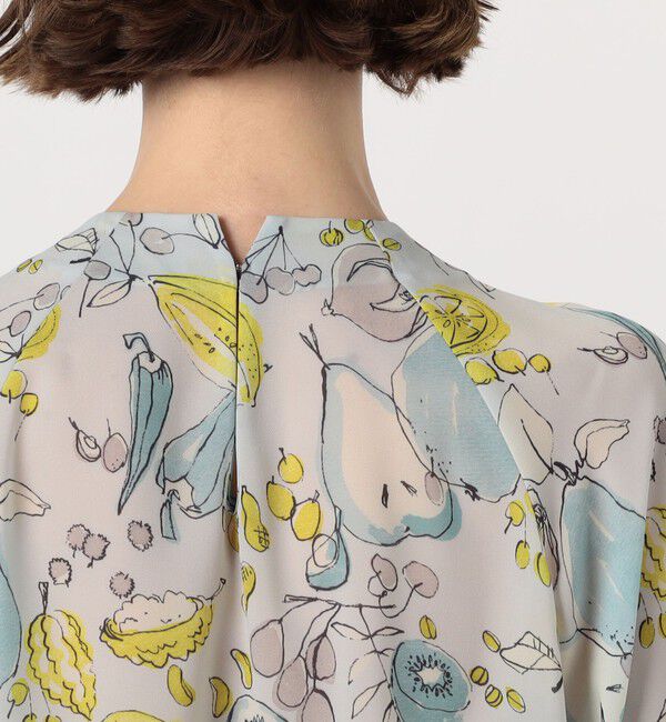 TOMORROWLAND collection「サマーボウルプリント ピンチタックブラウス」|シャツ・ブラウス|