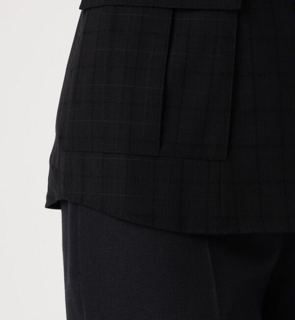 DES PRES「アキハチェックウール レイヤードシャツ」|シャツ・ブラウス|